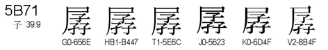U+5B71